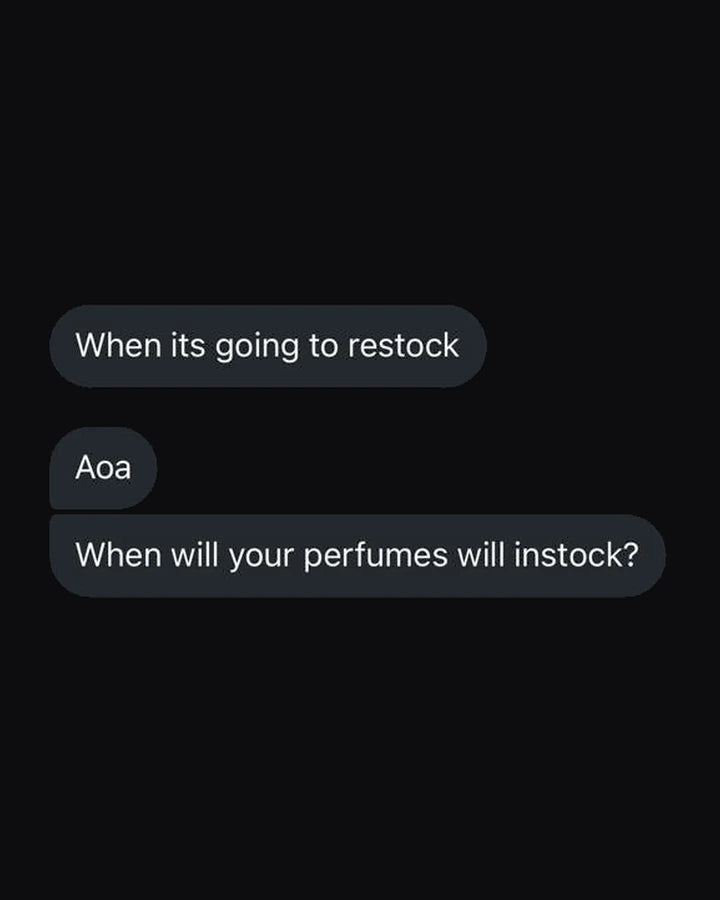 Instagram DM asking when Shy by Shaina restocks